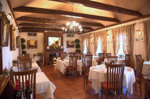 The dining room at Palladio restaurant, Barboursville Vineyards.