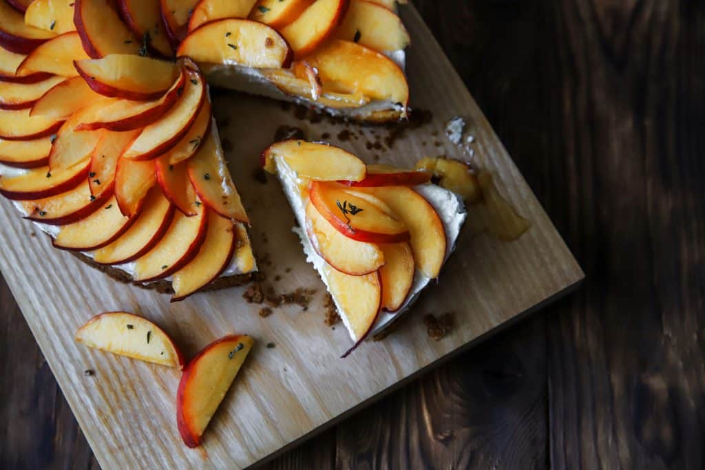 Peaches and Mascarpone Tart