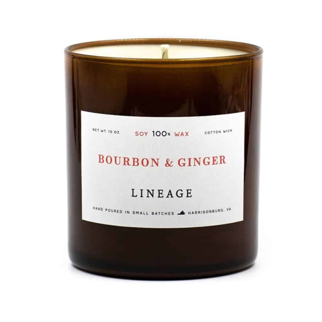 Bourbon and Ginger wax candles