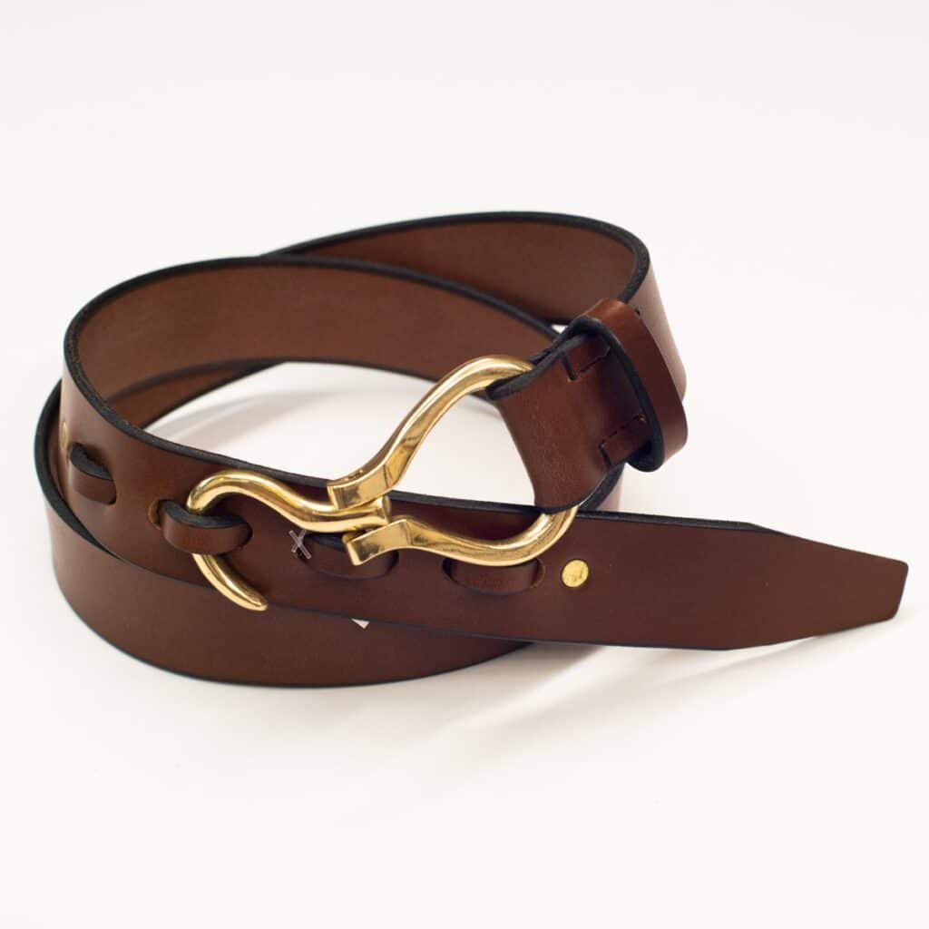 Leather Gold Hoof Belt