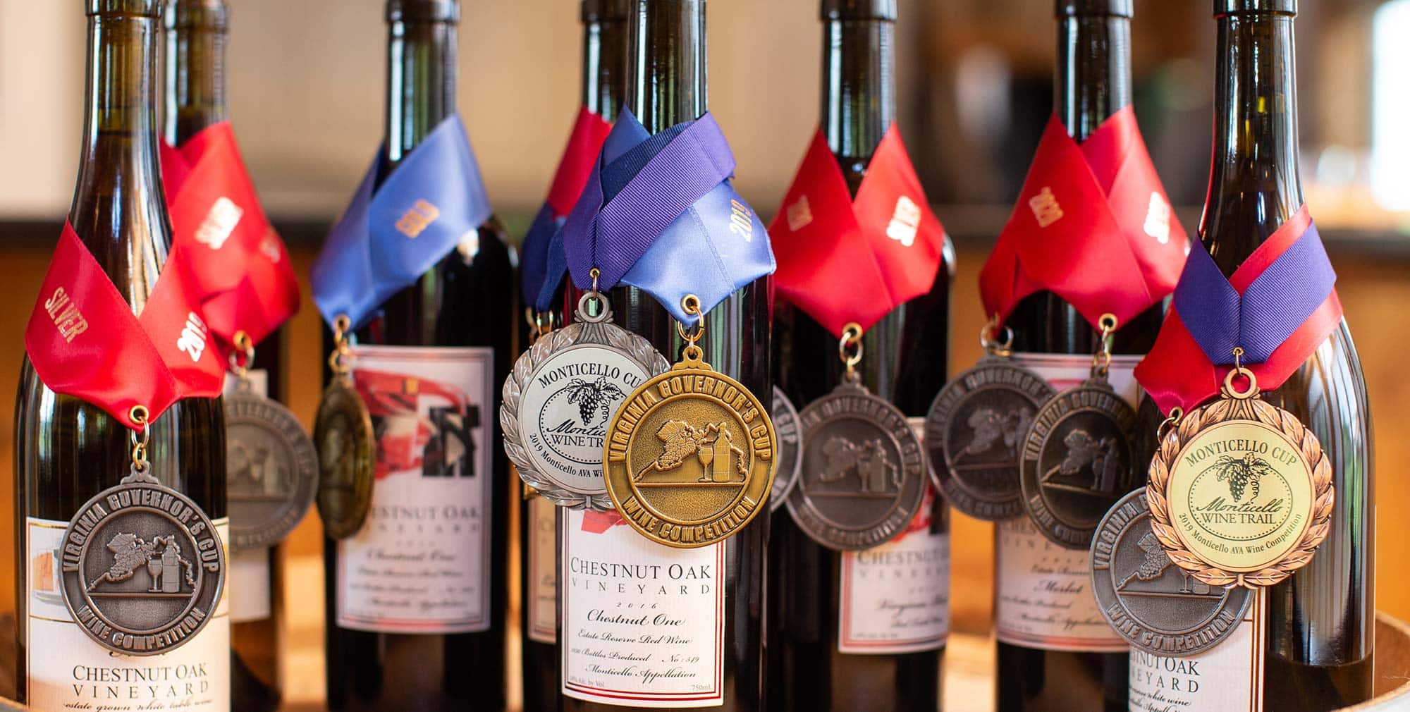 Photo of Chestnut Oak's Gold and Silver Cup Winners wine