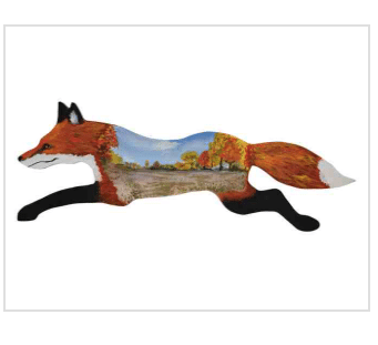 Foxes on the Fence art