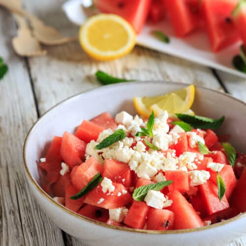 Watermelon & Feta Salad Recipe - Wine and Country Life