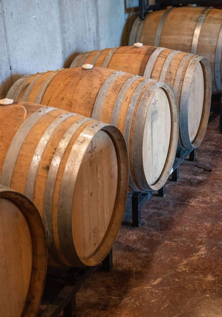 Ankida Ridge Vineyards Wine Barrels