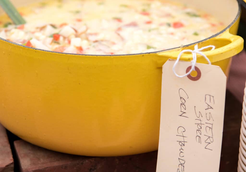 Montpelier Hunt Races Eastern Shore Corn Chowder, Image: © Wine & Country Life