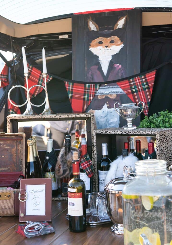 Montpelier Hunt Races tailgate setup, Image: © Wine & Country Life