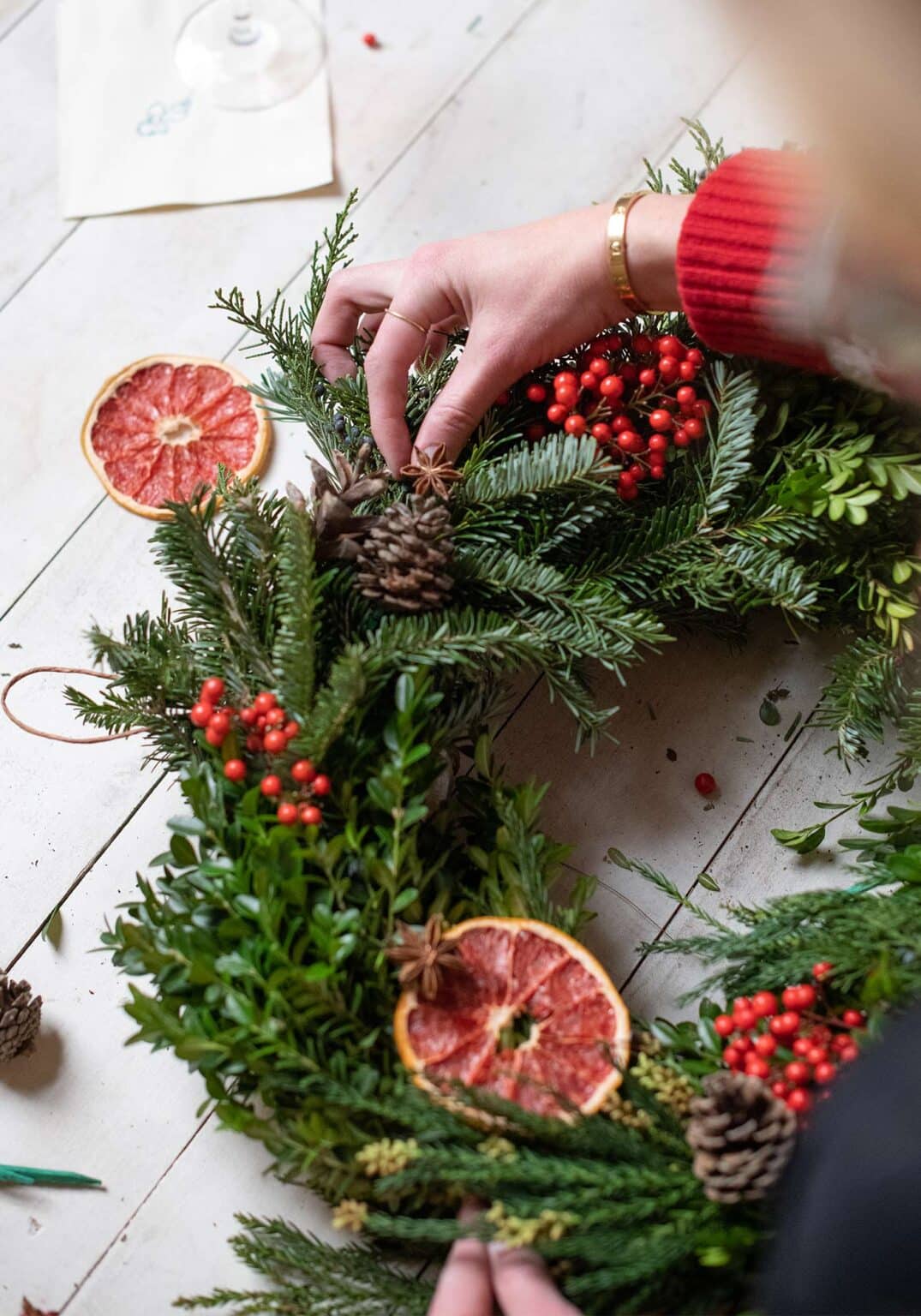 Holiday Wreath Making at Pippin Hill - Wine and Country Life