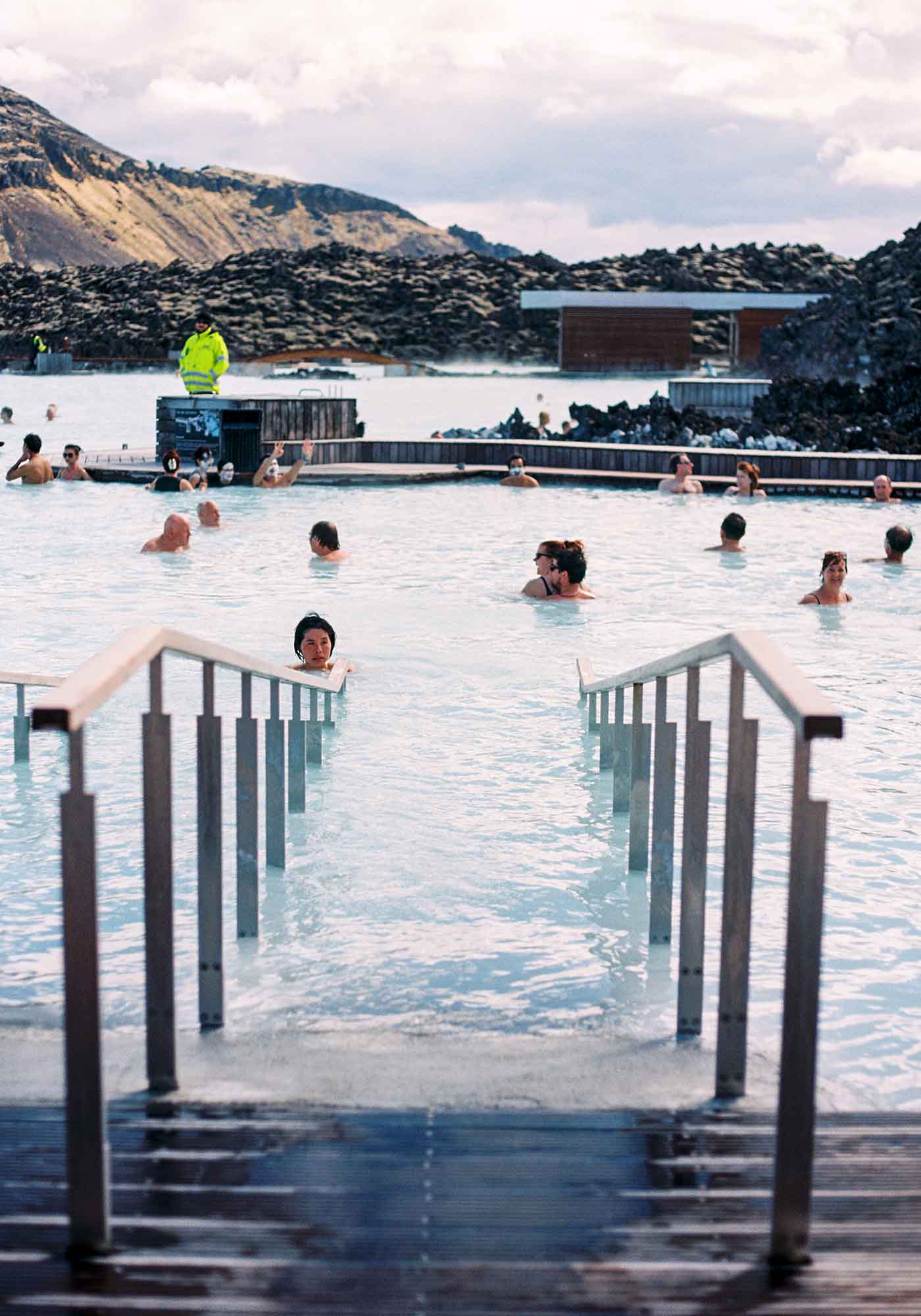 Beautiful Hot Springs Spa Bathing in Iceland