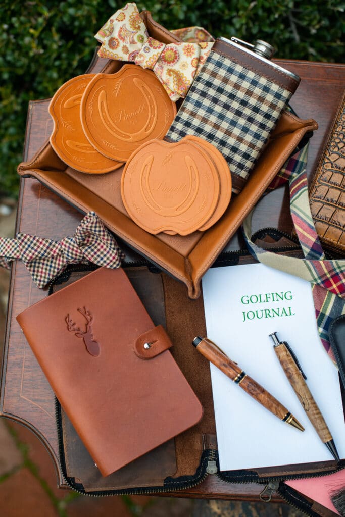leather golf journal shop