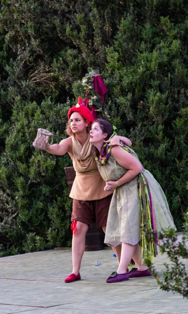Shakespeare at the Ruins theatre performed outdoors at the Barboursville Vineyards in Virginia Wine Country.
