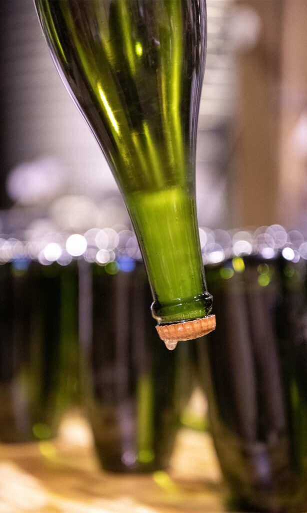 horton vineyards sparkling wine upside down