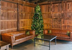 Photo of holiday tree inside Eastwood