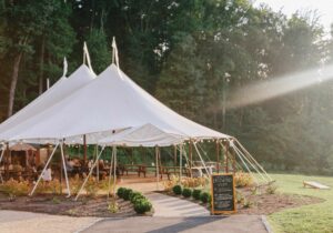 Photo of outdoor tent at Eastwood Farm & Winery