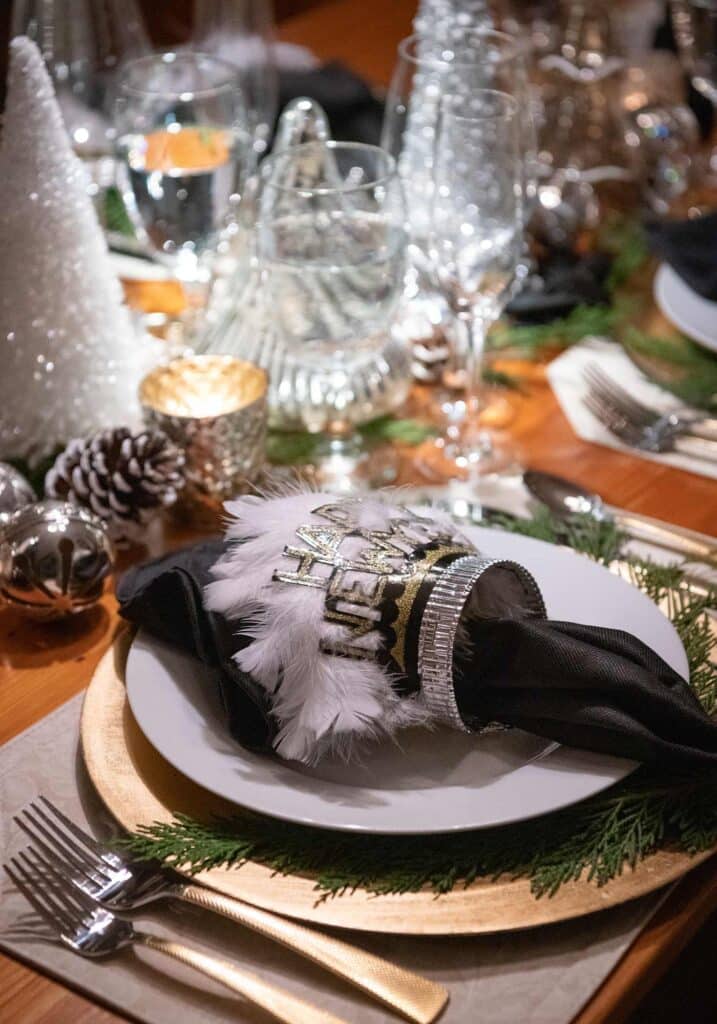 New Years Eve Table Setting
