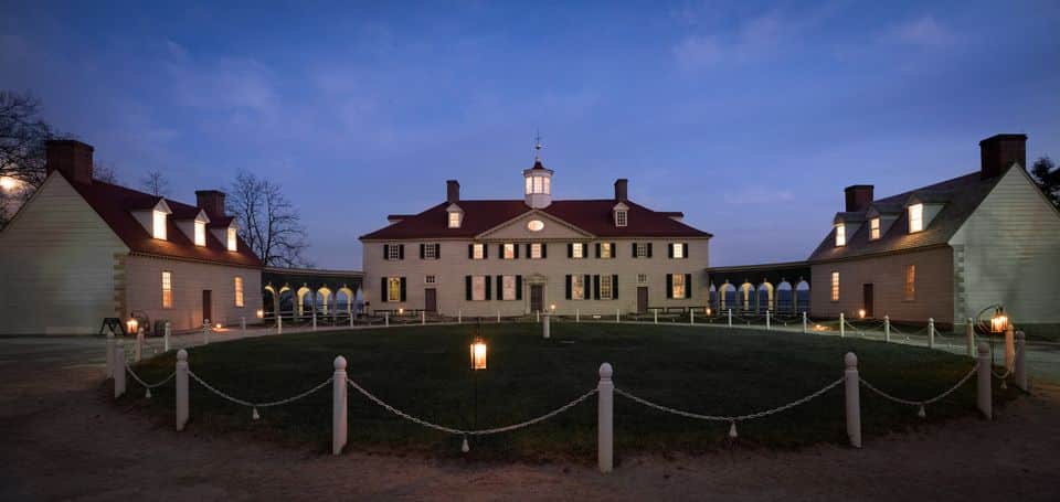 Mount Vernon by candlelight