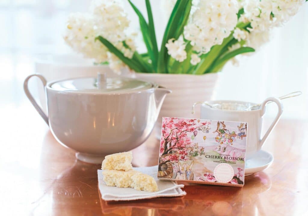 scottish shortbread made with Harney Tea