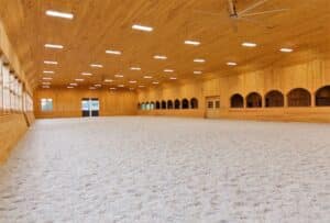 Interior shot of a riding ring by King Construction