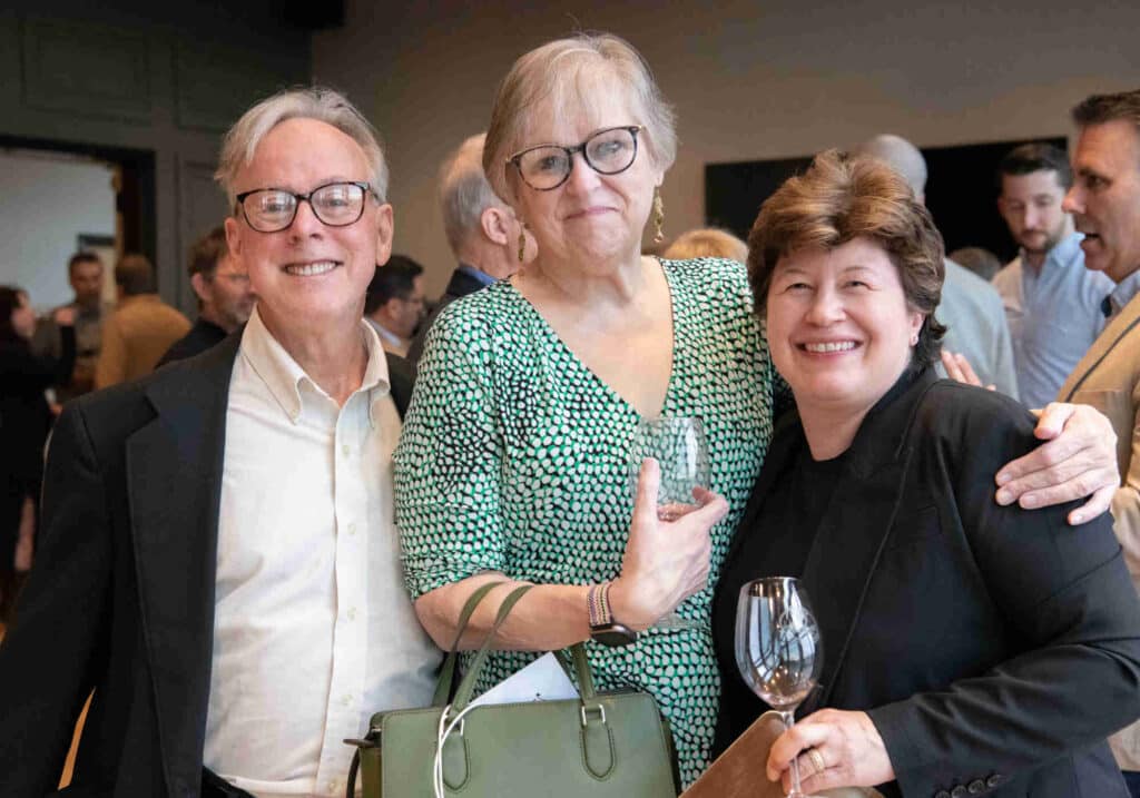 monticello wine trail monticello cup 2023 richard leahy, kathy weidemann and janine aquino of aquino baron consulting