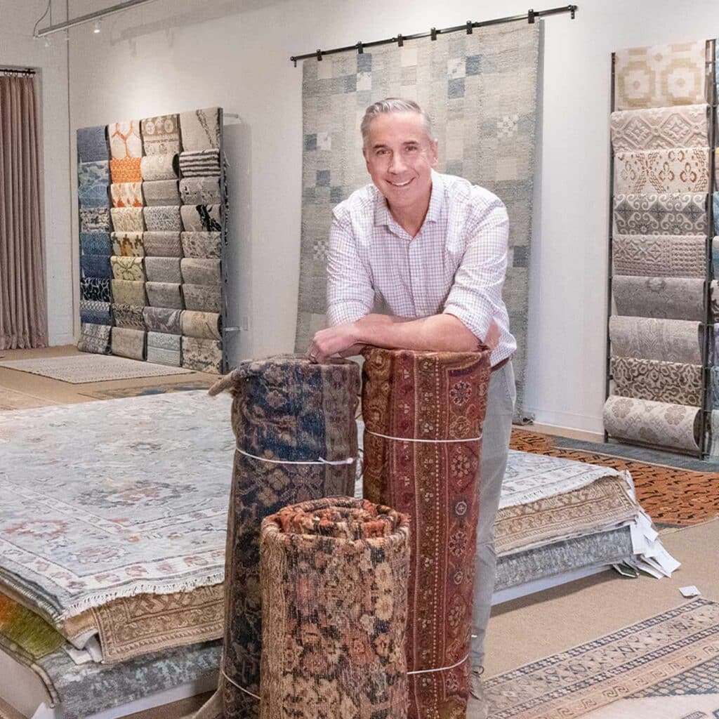 Photo of owner at Galleria Rugs