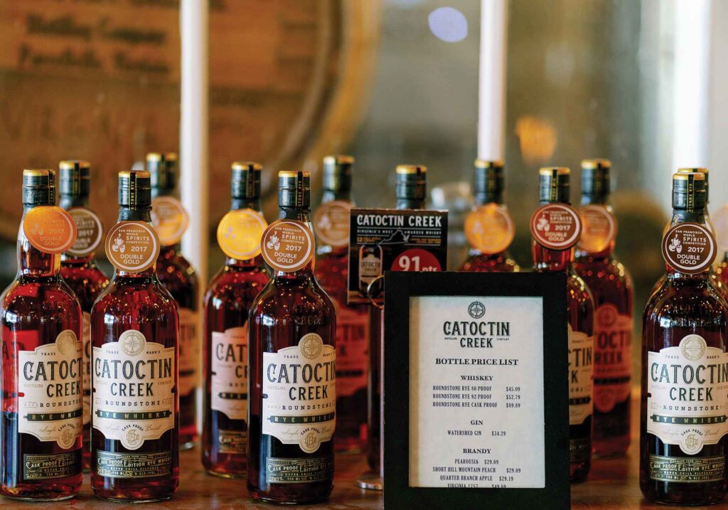 Whiskey in Virginia at Catoctin Creek Distillery