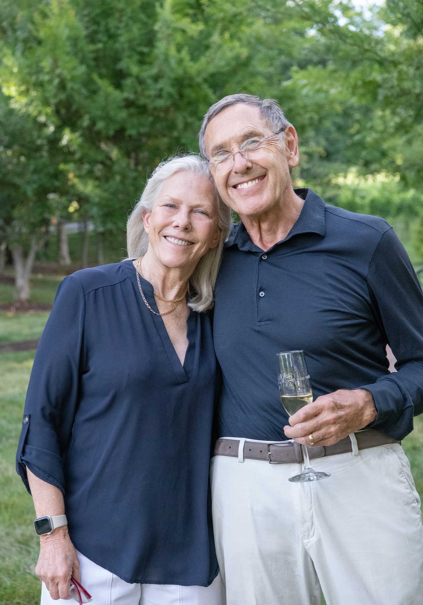 Andrew and Patricia Hodson, the founders of Veritas Winery. Nelson County, VA
