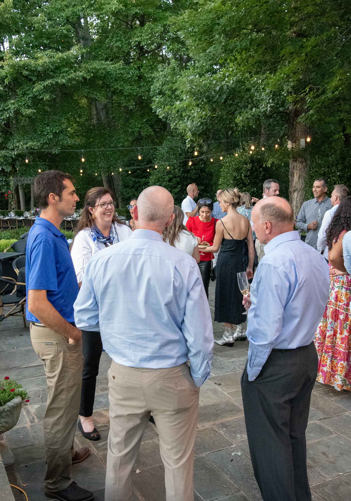 Winemaker Benoit Pineau, Virginia Commissioner of Agriculture Joe Guthrie, publisher Jennifer Bryerton, and Gardiner Hallock President of Monticello at Michael Shaps Wineworks. french winemakers in virginia and virginia wine in france
