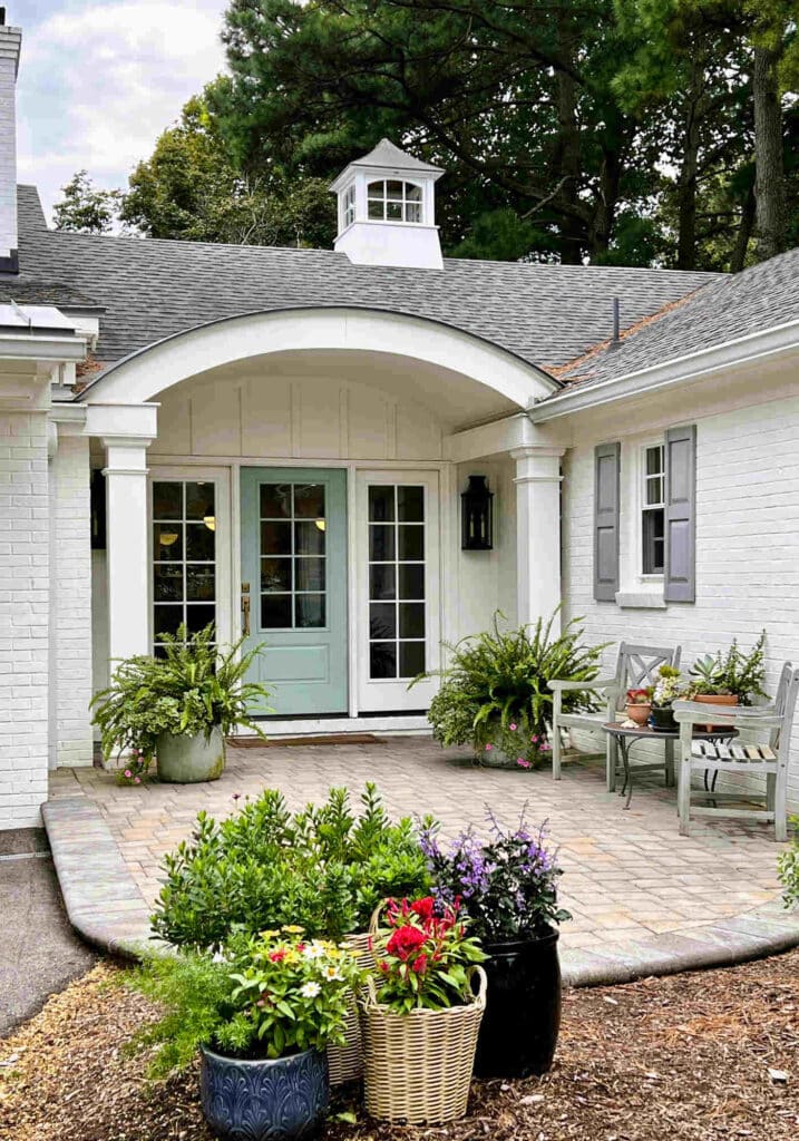 Photo of patio porch with plants at a Virginia Beach home