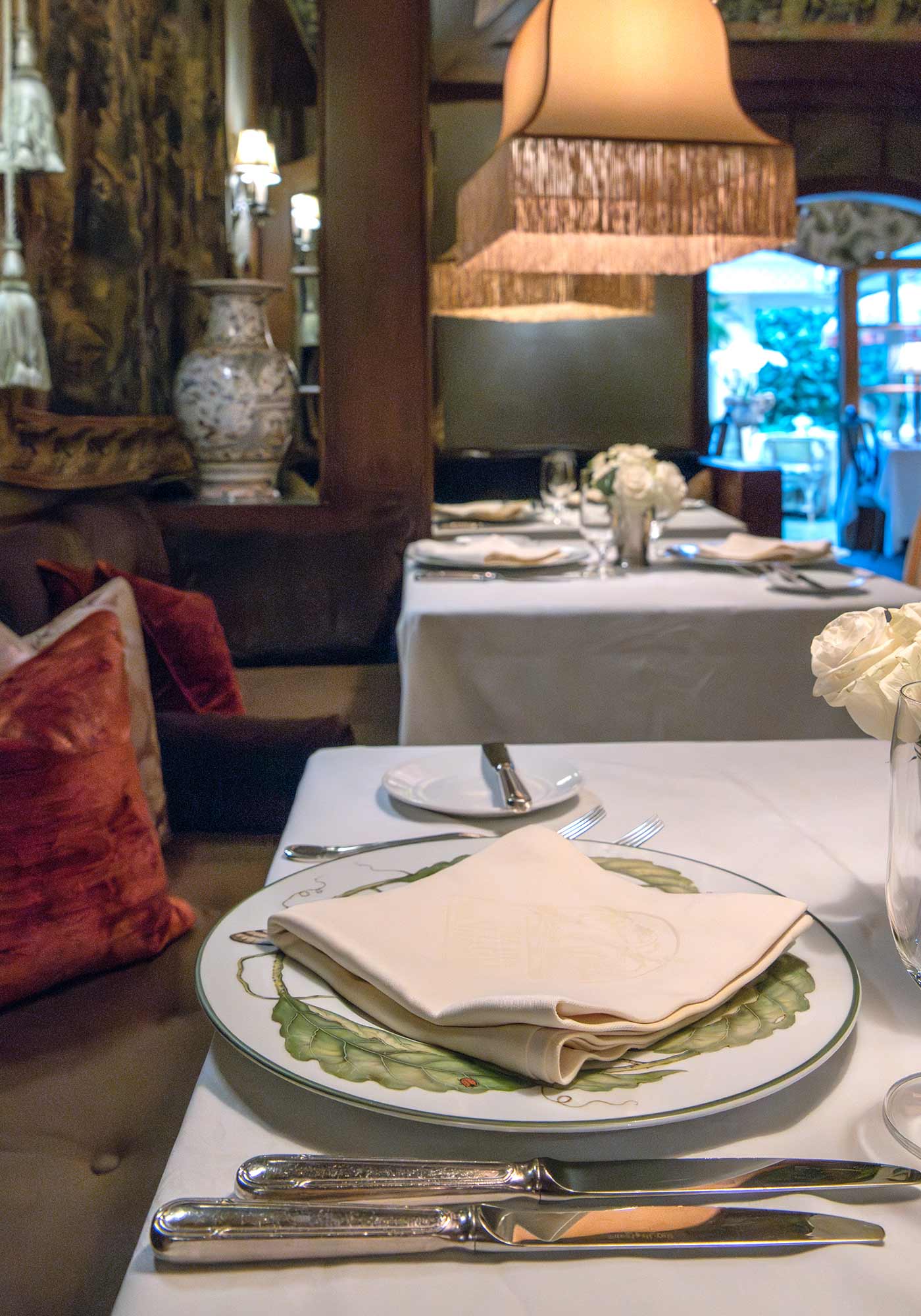 Table setting at Inn at Little Washington