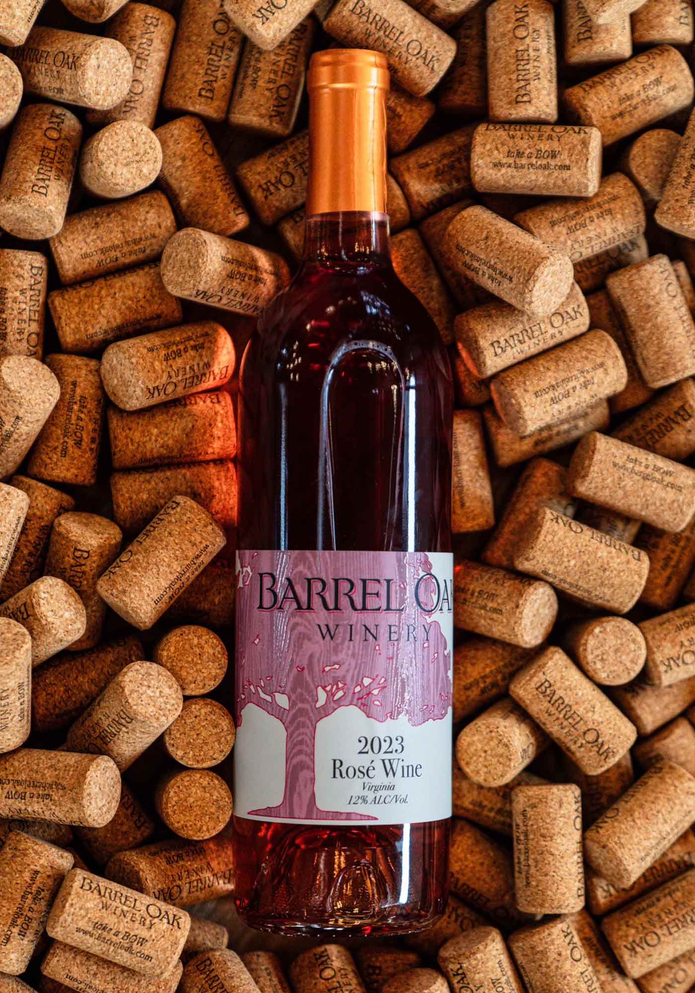 Wine bottle from Barrel Oak winery