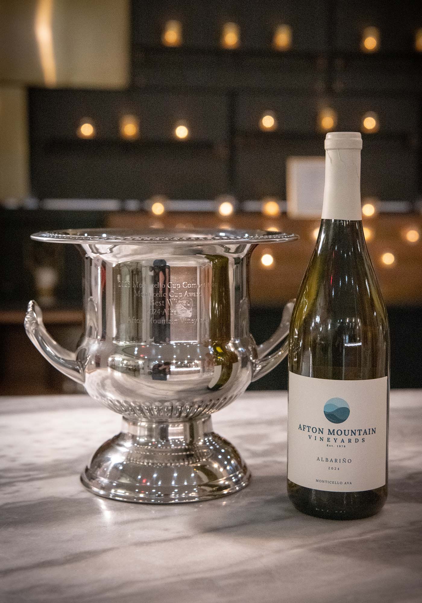 2025 Monticello Cup and winning Afton Mountain Albariño Wine