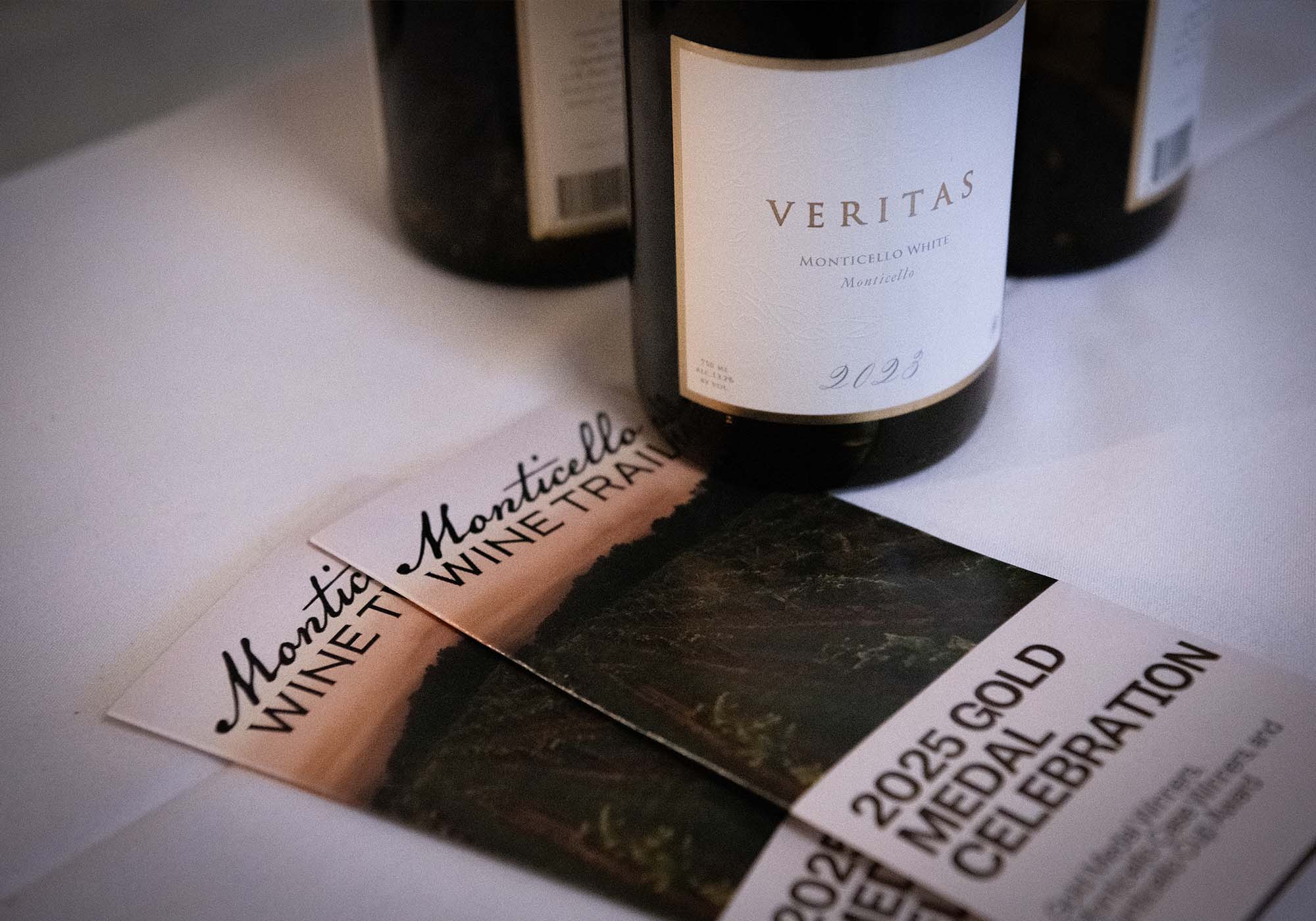 Veritas Vineyards wine at the 2025 Monticello Cup Awards Ceremony