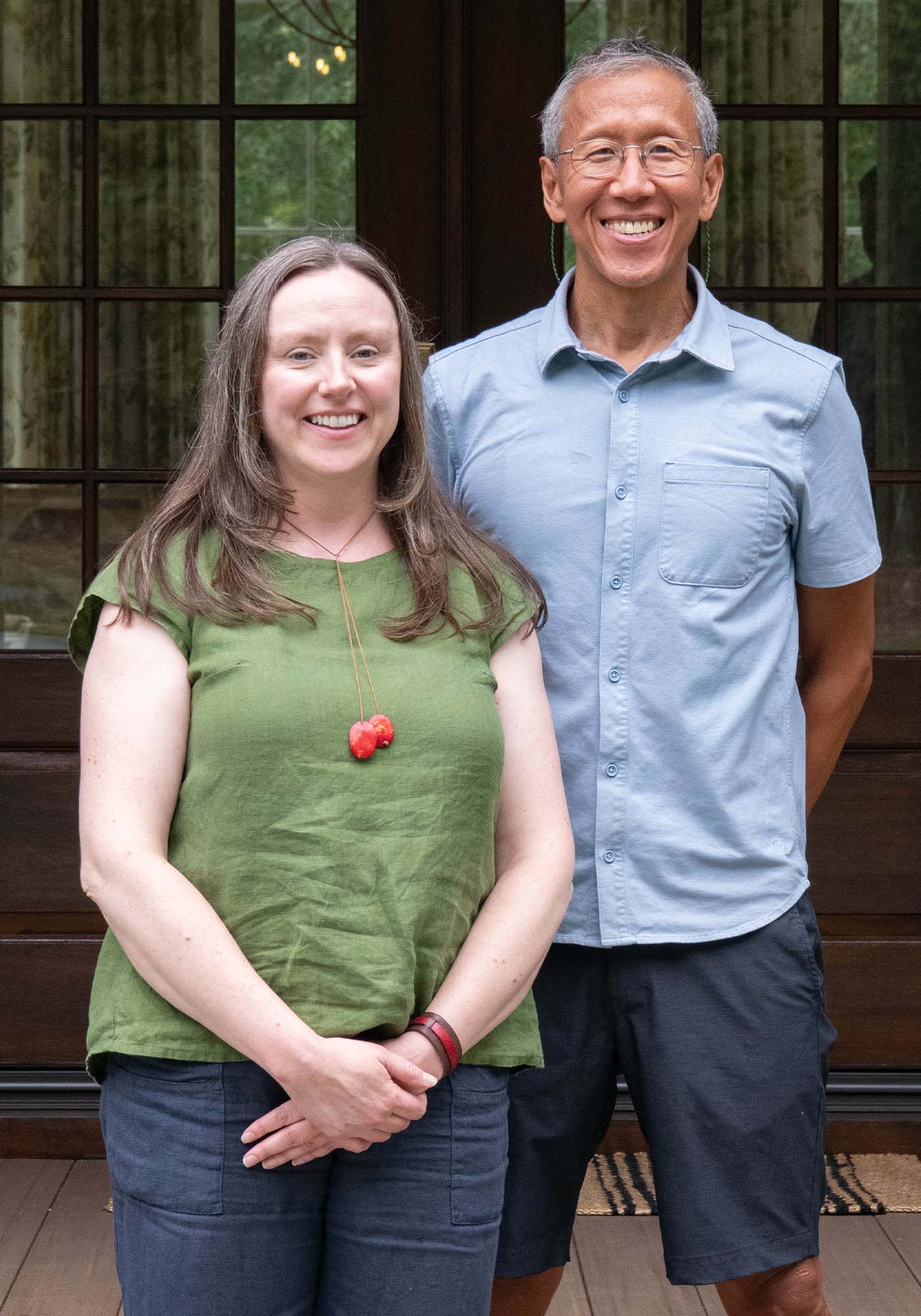 Landscape architects of the 2025 Southern Living Idea House in Keswick, Virginia, standing on-site and showcasing the team responsible for the home's gardens and outdoor spaces.