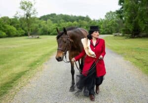 haute to trot's Audrey and her horse