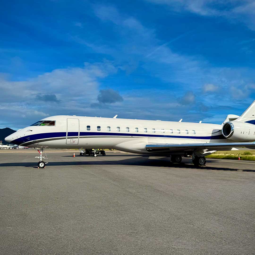 private jet on a tarmac