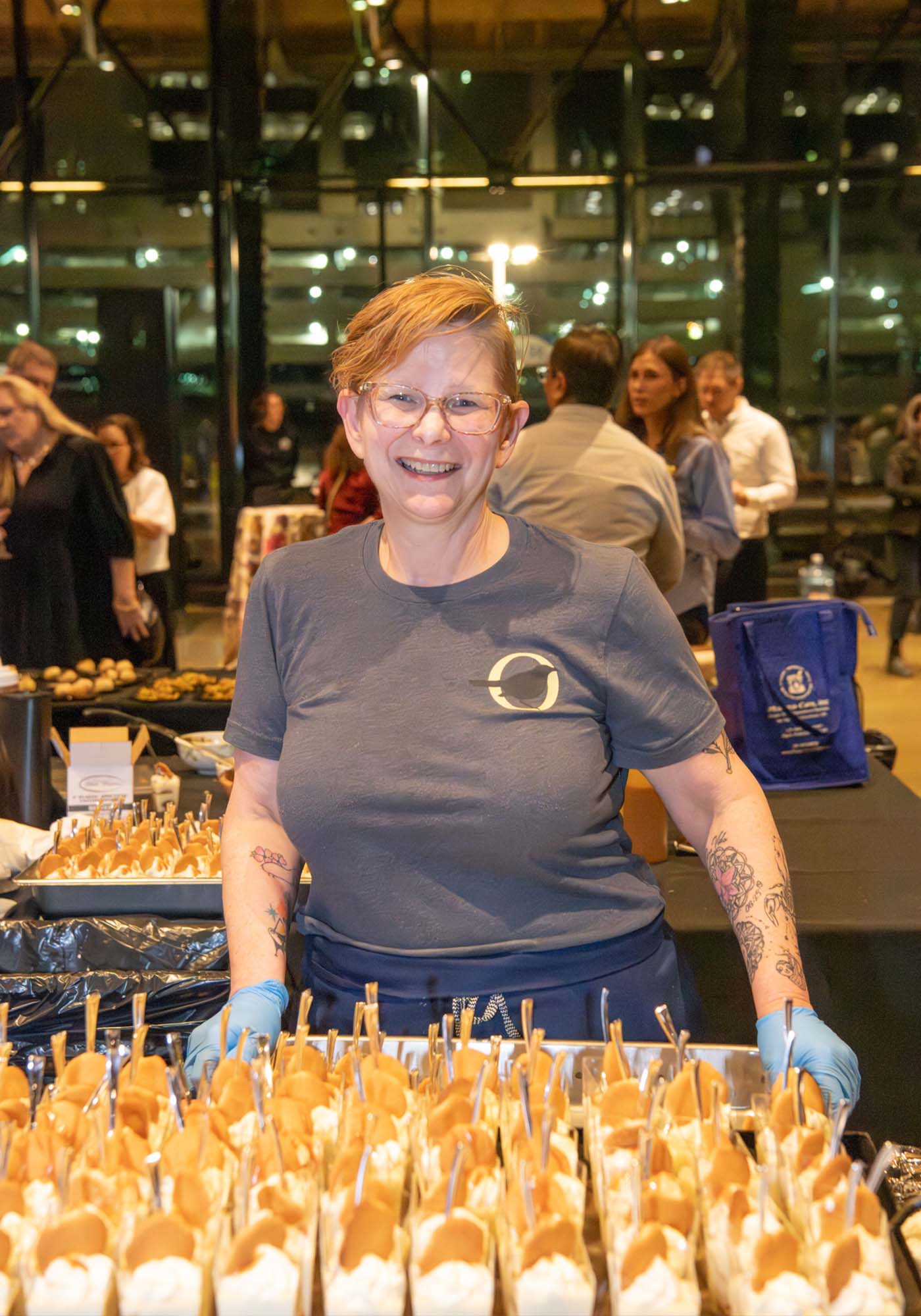 Melissa Close-Hart of The Local & Mockingbird, serving food at the Virginia Governor's Cup