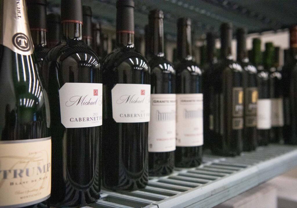 Award-winning Virginia Wines displayed for tasting at the 2026 Eastern Winery Exposition