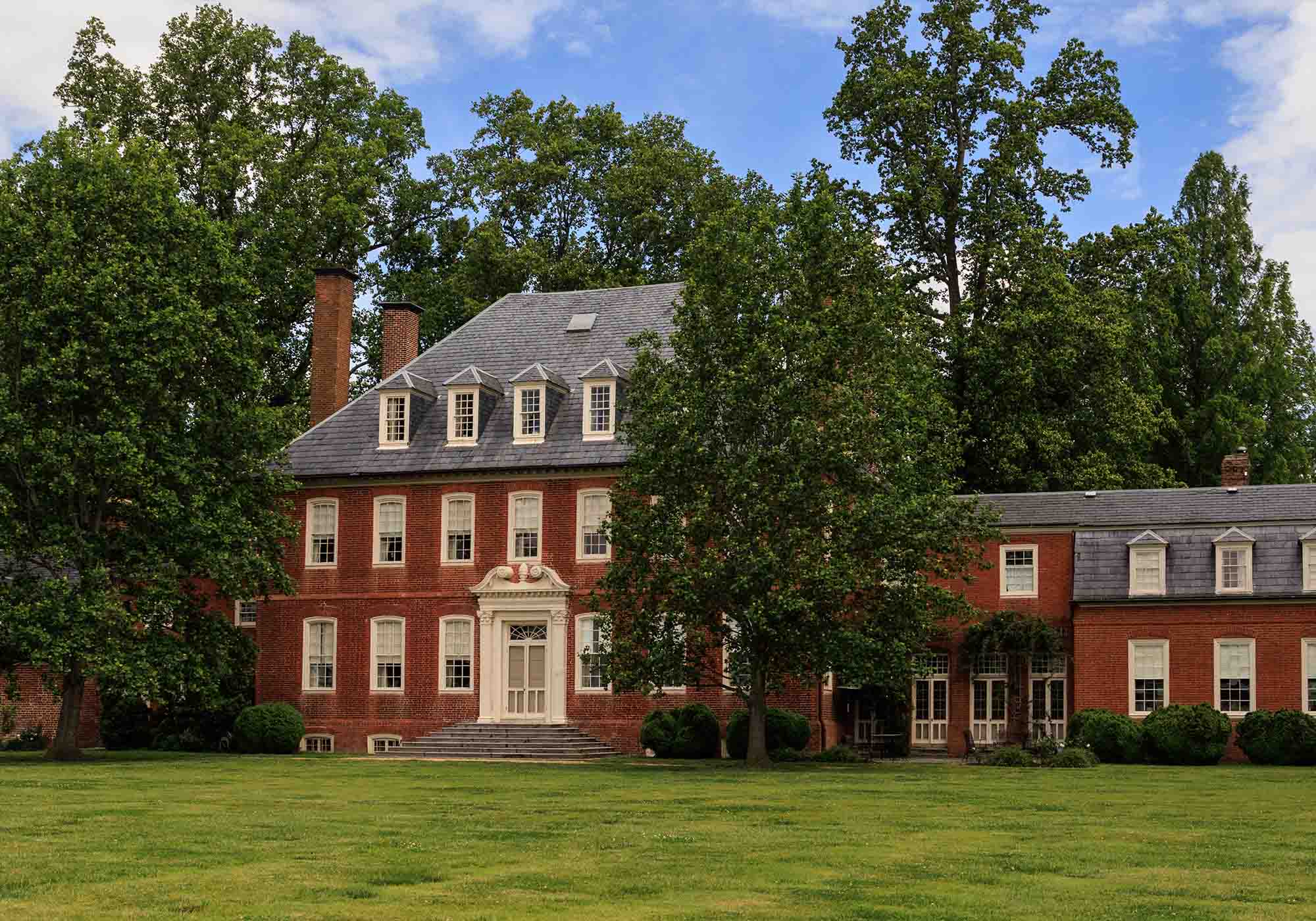 Westover Plantation historic home and mature trees along the James River featured in 2026 Historic Garden Week