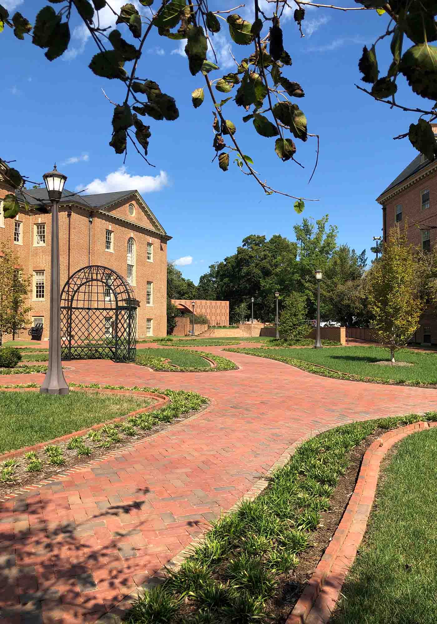 Reveley Garden brick pathways at William & Mary in Williamsburg featured in Virginia Historic Garden Week 2026